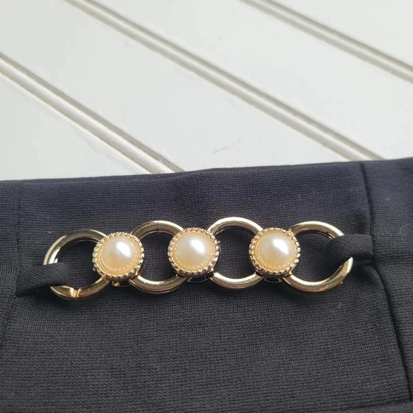 NWT Double Take Skirt Women Black Rayon Nylon Stretch Straight Pencil Knee Sz XL - Picture 3 of 8